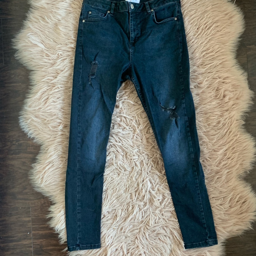 Miss Selfridge Women’s Navy Blue Jeans
